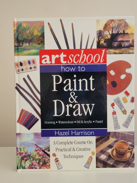 Art School How to Paint & Draw Hazel Harrison Hardcover Book - Picture 1 of 4